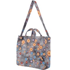 Flower Bomb 12 Square Shoulder Tote Bag by PatternFactory