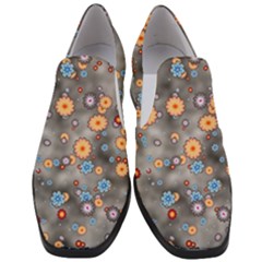 Flower Bomb 12 Women Slip On Heel Loafers by PatternFactory