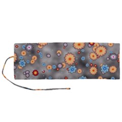 Flower Bomb 12 Roll Up Canvas Pencil Holder (m) by PatternFactory