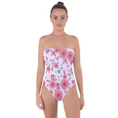 Flower Bomb 11 Tie Back One Piece Swimsuit by PatternFactory