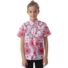 Flower Bomb 11 Kids  Short Sleeve Shirt