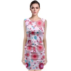 Flower Bomb 11 Sleeveless Velvet Midi Dress