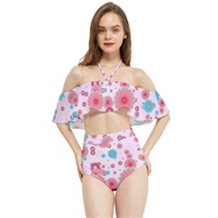 Flower Bomb 11 Halter Flowy Bikini Set 