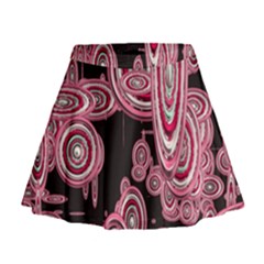 Concentric Circles C Mini Flare Skirt by PatternFactory