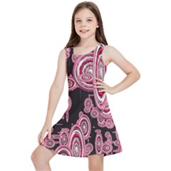 Concentric Circles C Kids  Lightweight Sleeveless Dress