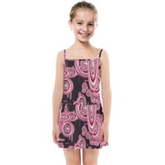 Concentric Circles C Kids  Summer Sun Dress by PatternFactory