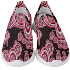 Concentric Circles C Kids  Slip On Sneakers by PatternFactory