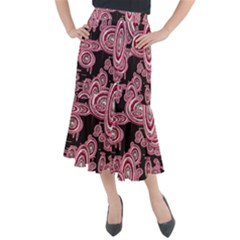 Concentric Circles C Midi Mermaid Skirt by PatternFactory