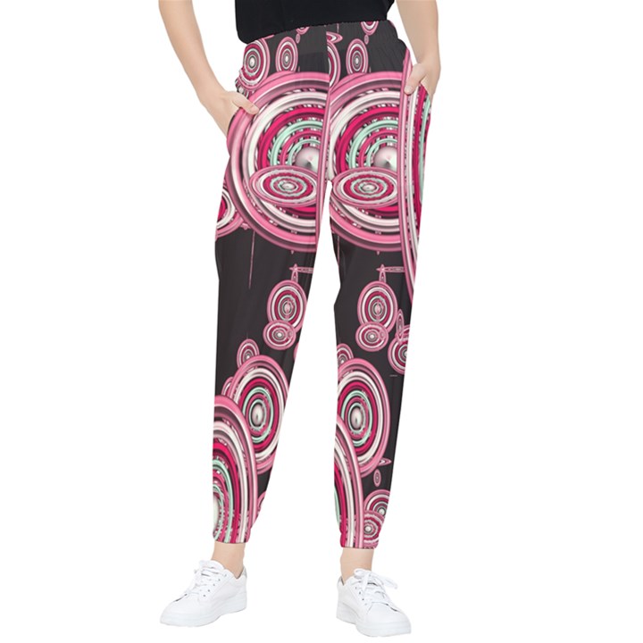 Concentric Circles C Tapered Pants