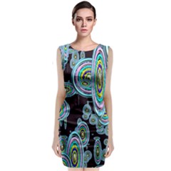 Concentric Circles A Classic Sleeveless Midi Dress by PatternFactory