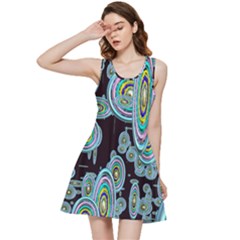 Concentric Circles A Inside Out Racerback Dress