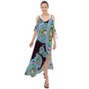 Concentric Circles A Maxi Chiffon Cover Up Dress View1