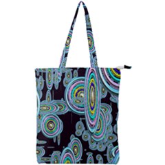 Concentric Circles A Double Zip Up Tote Bag by PatternFactory