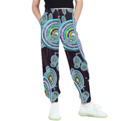 Concentric Circles A Kids  Elastic Waist Pants by PatternFactory