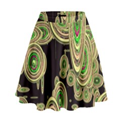 Concentric Circles B High Waist Skirt by PatternFactory