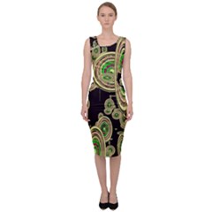 Concentric Circles B Sleeveless Pencil Dress by PatternFactory