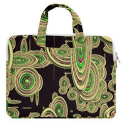 Concentric Circles B Macbook Pro Double Pocket Laptop Bag