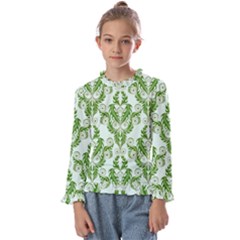 Great Vintage Pattern E Kids  Frill Detail Tee