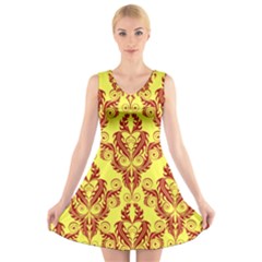 Great Vintage Pattern B V-neck Sleeveless Dress by PatternFactory