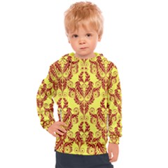 Great Vintage Pattern B Kids  Hooded Pullover by PatternFactory