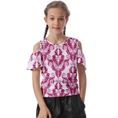 Great Vintage Pattern C Kids  Butterfly Cutout Tee