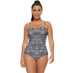 Great Vintage Pattern A Retro Full Coverage Swimsuit