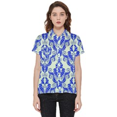 Great Vintage Pattern D Short Sleeve Pocket Shirt