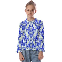 Great Vintage Pattern D Kids  Frill Detail Tee