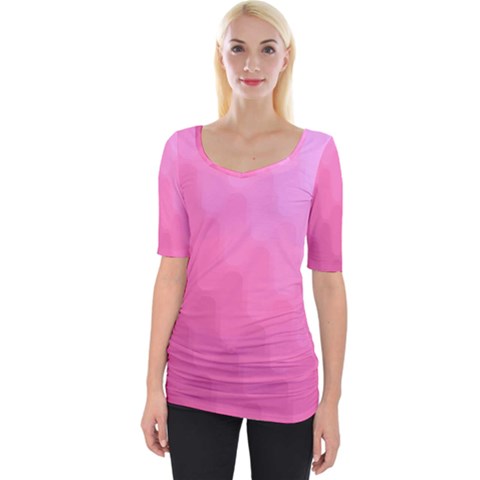 Wonderful Gradient Shades 5 Wide Neckline Tee by PatternFactory