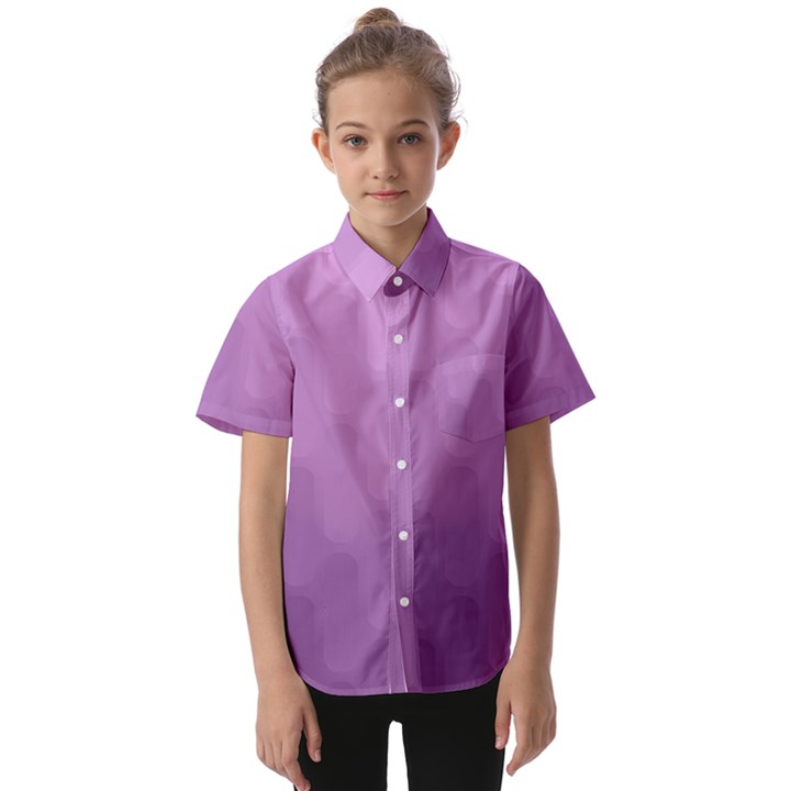 Wonderful Gradient Shades 4 Kids  Short Sleeve Shirt