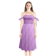 Wonderful Gradient Shades 4 Shoulder Tie Bardot Midi Dress by PatternFactory