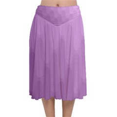 Wonderful Gradient Shades 4 Velvet Flared Midi Skirt by PatternFactory