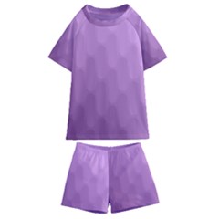 Wonderful Gradient Shades 4 Kids  Swim Tee And Shorts Set by PatternFactory