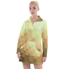 Wonderful Gradient Shades 6 Women s Long Sleeve Casual Dress by PatternFactory