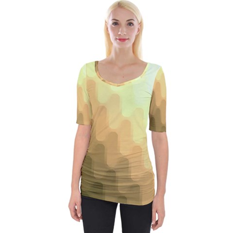 Wonderful Gradient Shades 6 Wide Neckline Tee by PatternFactory