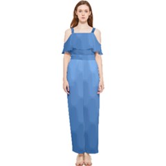 Wonderful Gradient Shades 3 Draped Sleeveless Chiffon Jumpsuit