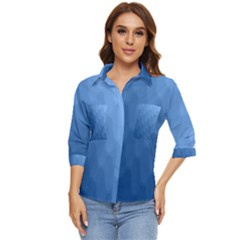 Wonderful Gradient Shades 3 Women s Quarter Sleeve Pocket Shirt