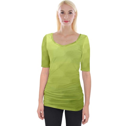 Wonderful Gradient Shades 1 Wide Neckline Tee by PatternFactory