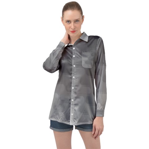 Wonderful Gradient Shades 2 Long Sleeve Satin Shirt by PatternFactory