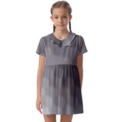 Wonderful Gradient Shades 2 Kids  Asymmetric Collar Dress