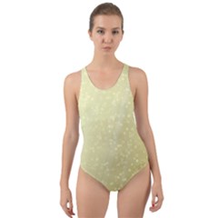 Jubilee Soft Golden Cut-out Back One Piece Swimsuit by PatternFactory