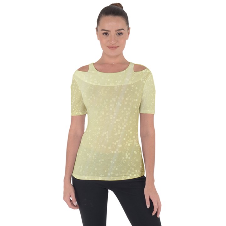 Jubilee Soft Golden Shoulder Cut Out Short Sleeve Top