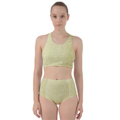 Jubilee Soft Golden Racer Back Bikini Set by PatternFactory