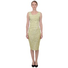 Jubilee Soft Golden Sleeveless Pencil Dress by PatternFactory