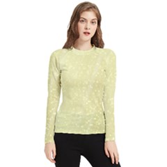 Jubilee Soft Golden Women s Long Sleeve Rash Guard by PatternFactory