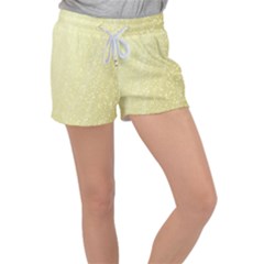 Jubilee Soft Golden Velour Lounge Shorts by PatternFactory