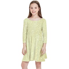 Jubilee Soft Golden Kids  Quarter Sleeve Skater Dress