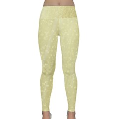 Jubilee Soft Golden Lightweight Velour Classic Yoga Leggings by PatternFactory