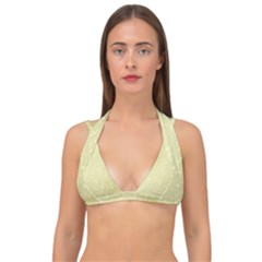 Jubilee Soft Golden Double Strap Halter Bikini Top by PatternFactory