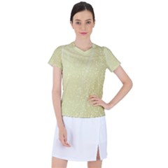 Jubilee Soft Golden Women s Sports Top by PatternFactory